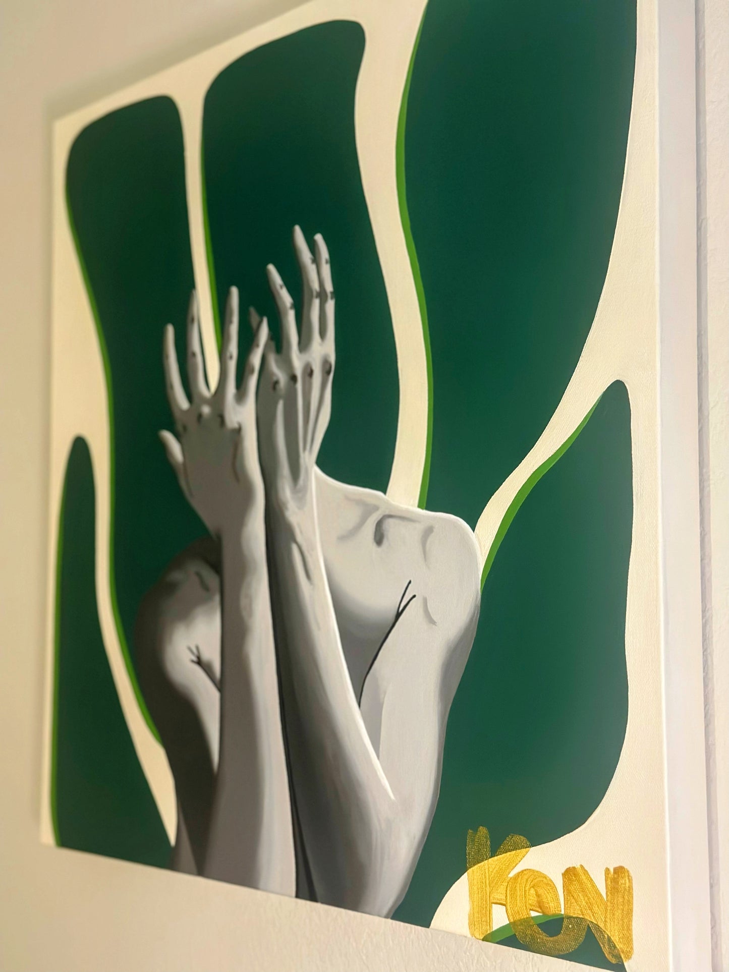 “Late Bloomer” 24 x 24in. Original Painting