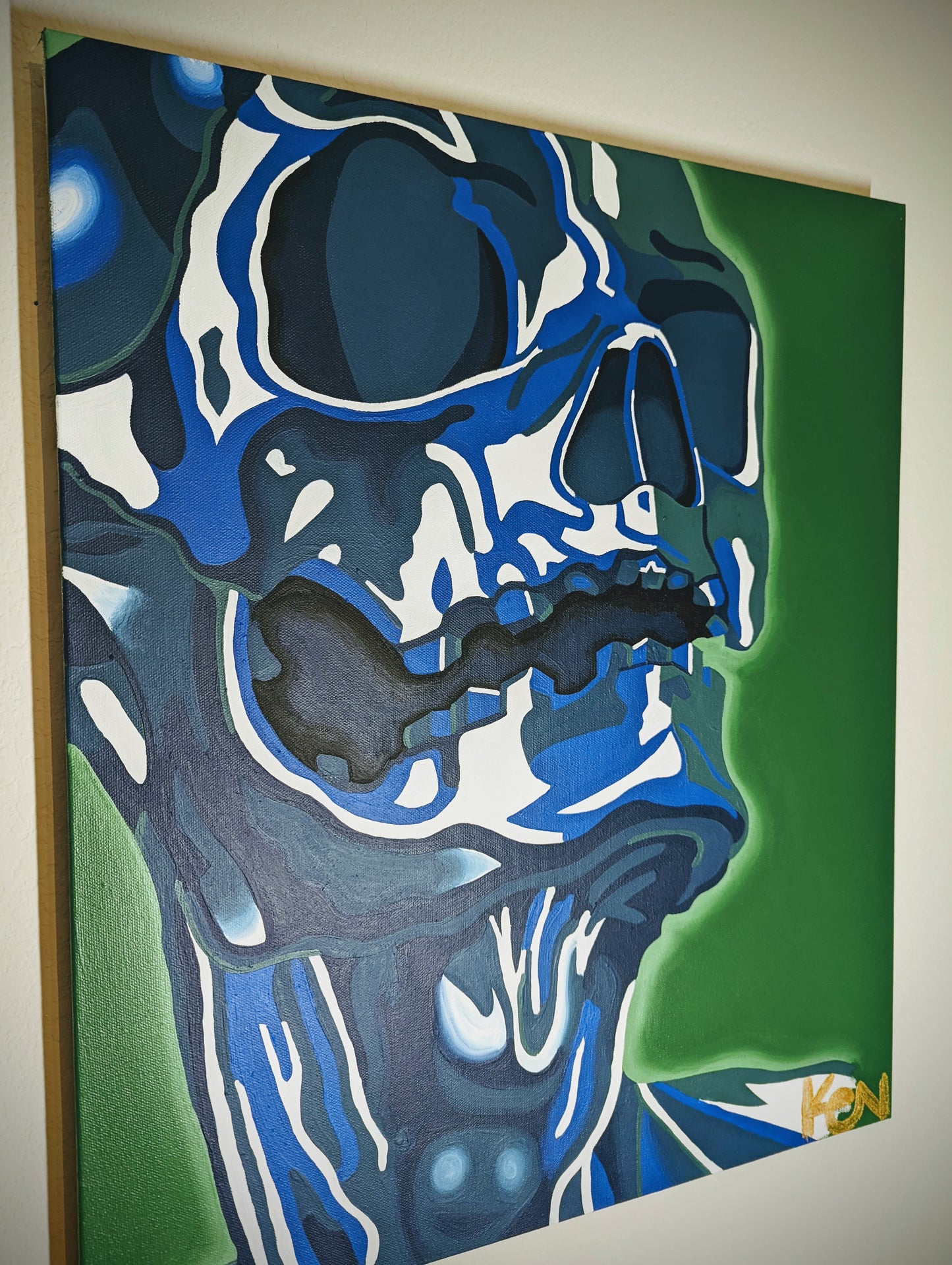 "Till I'm Blue in the Face" 20 x 24in. Original Painting