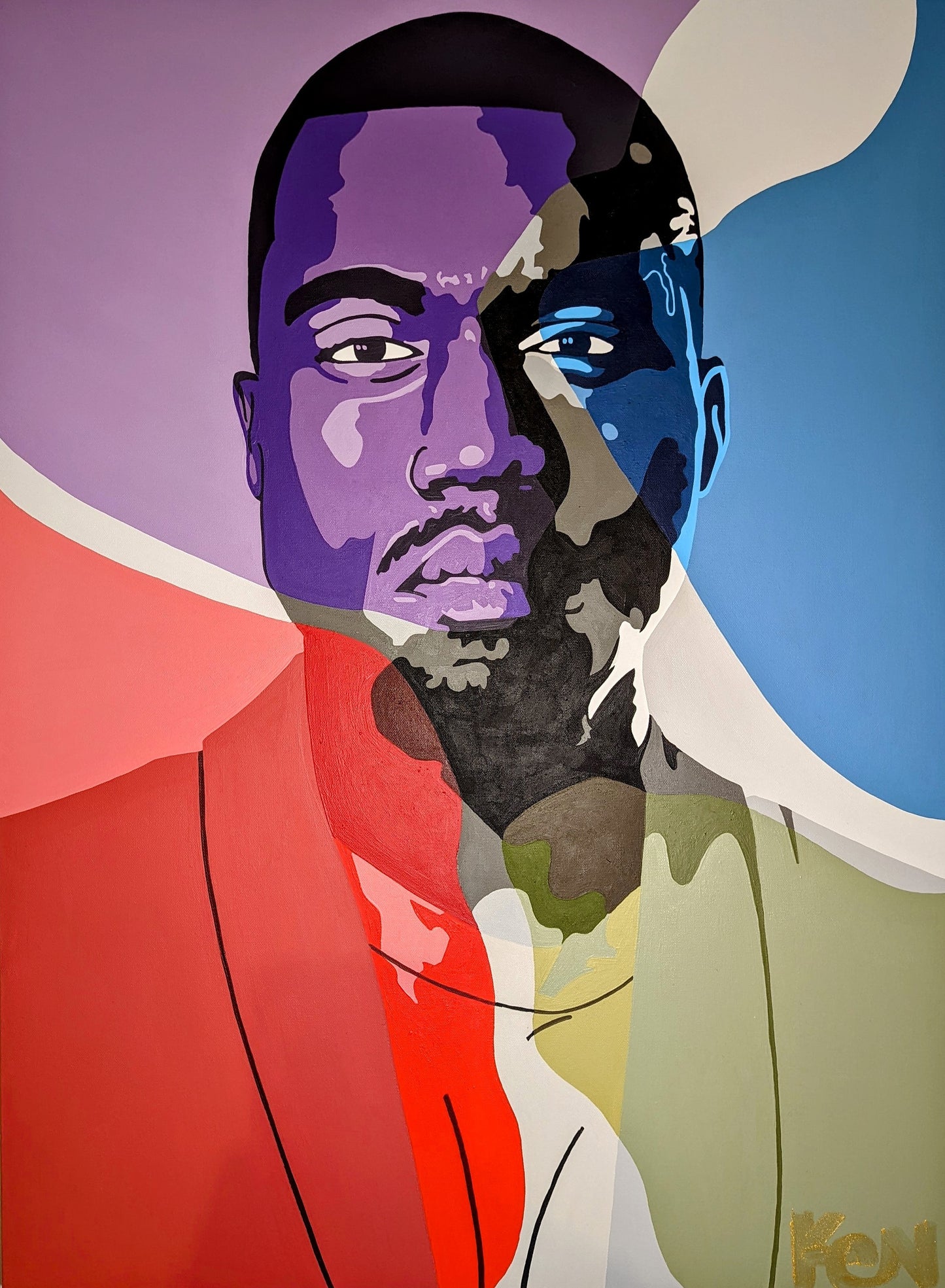 "Jeen-yuhs" 30 x 40in. Original Painting