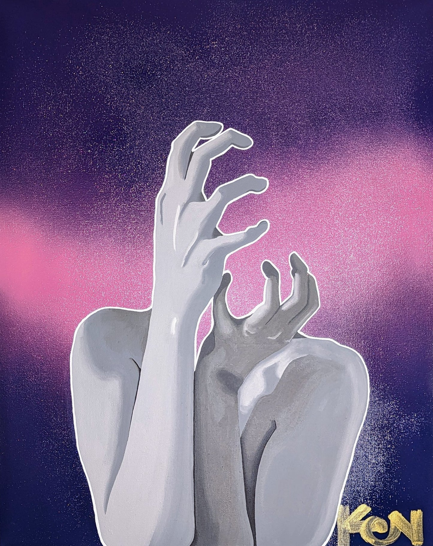 "Can't Get a Grip" 24 x 30in. Original Painting