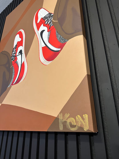 “Kickin It” 36 x 48in. Original Painting