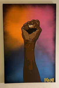 “Power to the People” 24 x 36in. Original painting