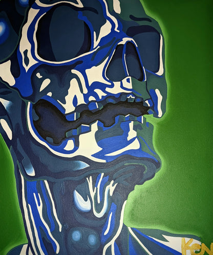 "Till I'm Blue in the Face" 20 x 24in. Original Painting